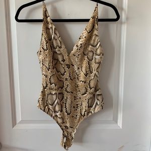 snakeskin bodysuit
